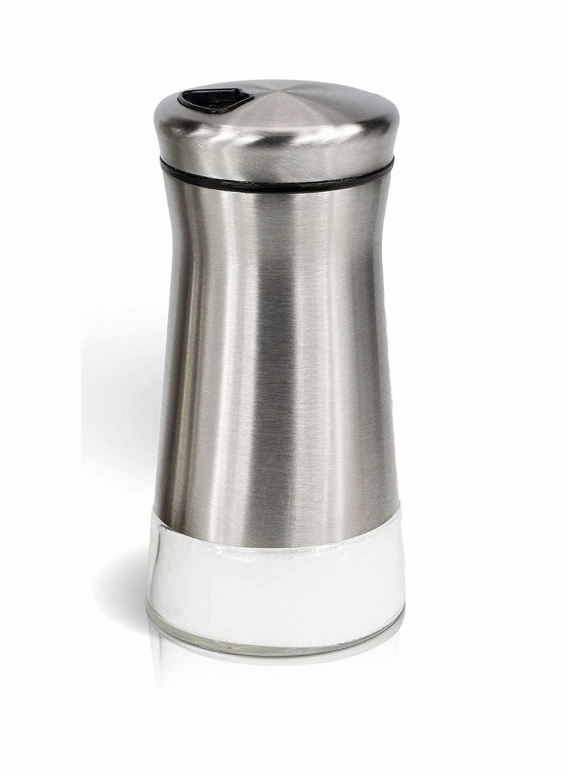 Seasoning Bottle Stainless Steel Glass Pepper, Salt and Sugar, Kitchen Container, Gorgeous Pepper Shaker With Adjustable Pour Holes - Perfect Dispenser for Our Salts  - Image 4