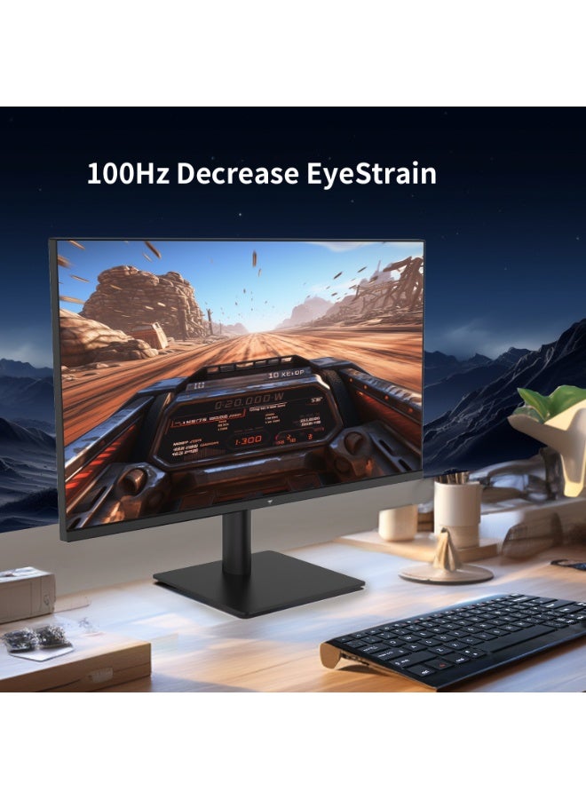 شاشة كمبيوتر KTC مقاس 27 بوصة QHD (2560 * 1440) 100 هرتز - لوحة IPS، شاشة مضادة للضوء الأزرق، نطاق ألوان عالي 100%، 123% sRGB، تدعم FreeSync وGSync، شاشة كمبيوتر للألعاب غير الرسمية والعمل - Image 4