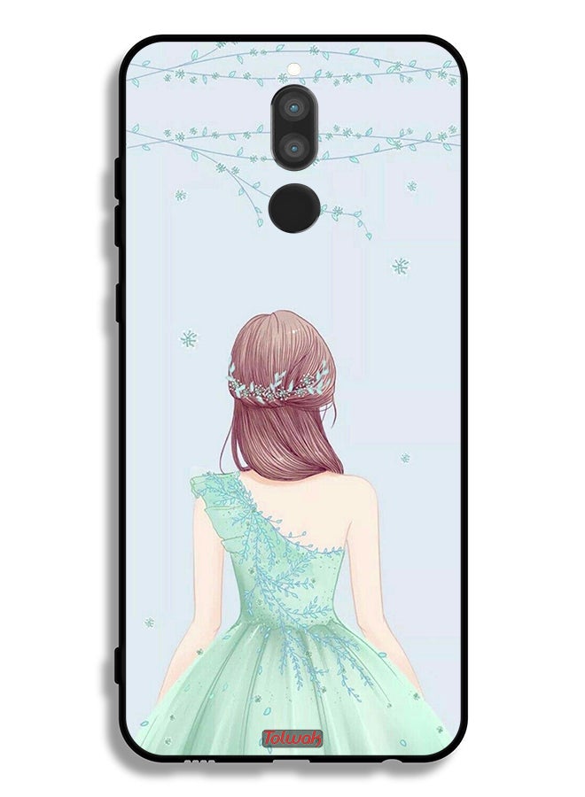 Tolwak Huawei Mate 10 Lite Protective Case Cover Cute Girl In Floral Dress - Image 2