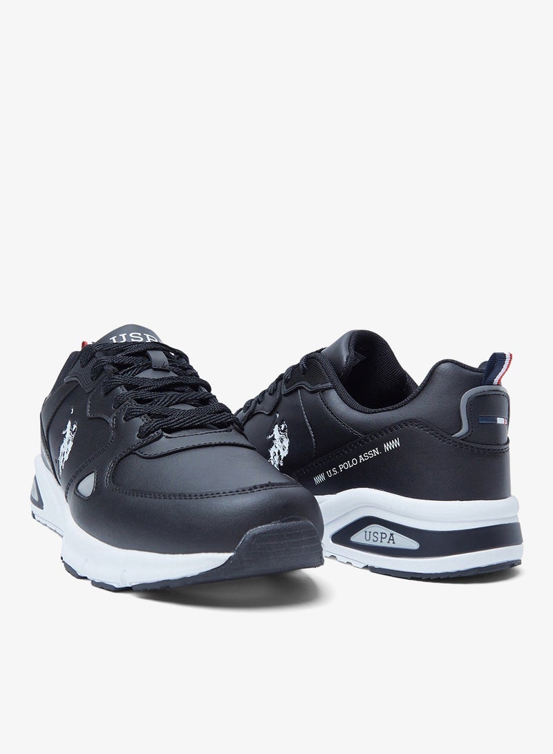 U.S. Polo Assn. Men's Black Low-Top Casual Sneakers with Iconic Branding for a Clean Look Shoes - Image 5