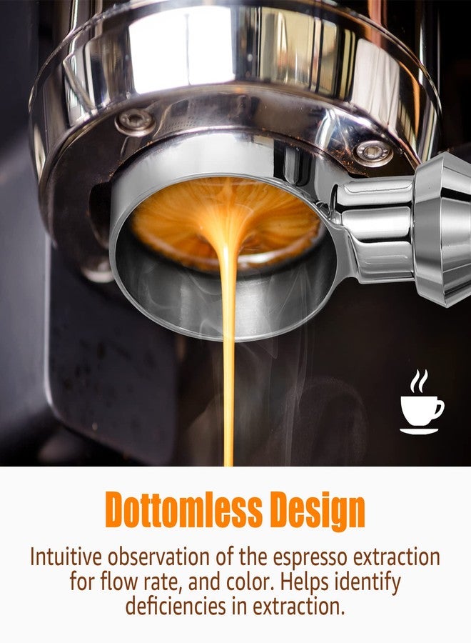 AORESAC 54mm Espresso Portafilter, Bottomless Naked Portafilter Compatible with Breville Barista Express, Pro, Touch, Infuser, Duo-Temp Pro, and 54mm Breville Machines (54MM for Breville) - Image 3