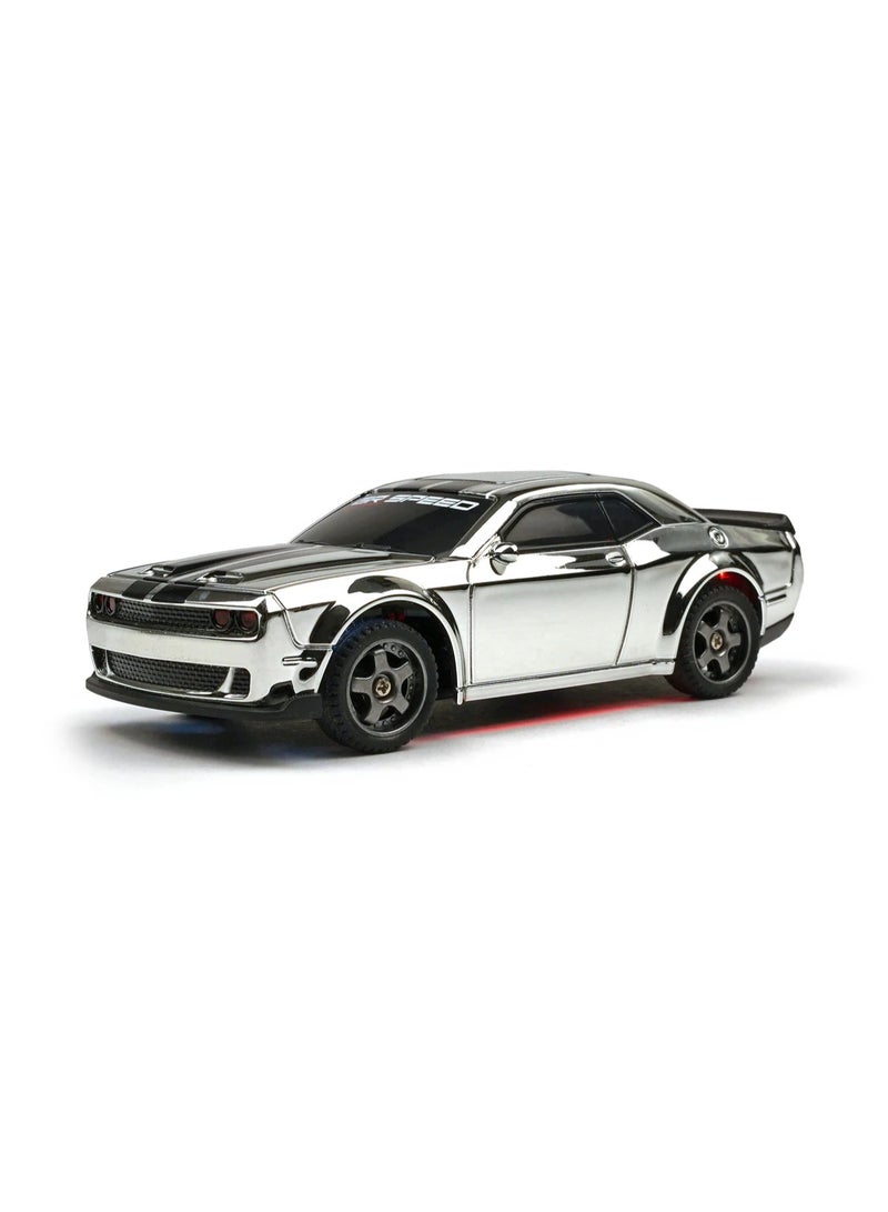 MYTOYS M4 Micro RC Drift Car 1/43 Scale – Professional, 4WD Drive, 2.4GHz Full Proportional Steering & 3-Speed Mode – High-Speed Desktop Racer with LED Lights - Image 1