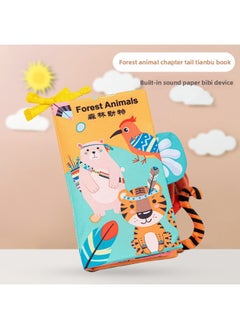 Generic Direct Selling Baby Cloth Book, Baby Early Education, Tear-Resistant, Chewable Toy, Stereo Early Education Book, Infant And Toddler Book, Free Shipping-Color:Forest Tail (1 Story Book Included)  - Image 1
