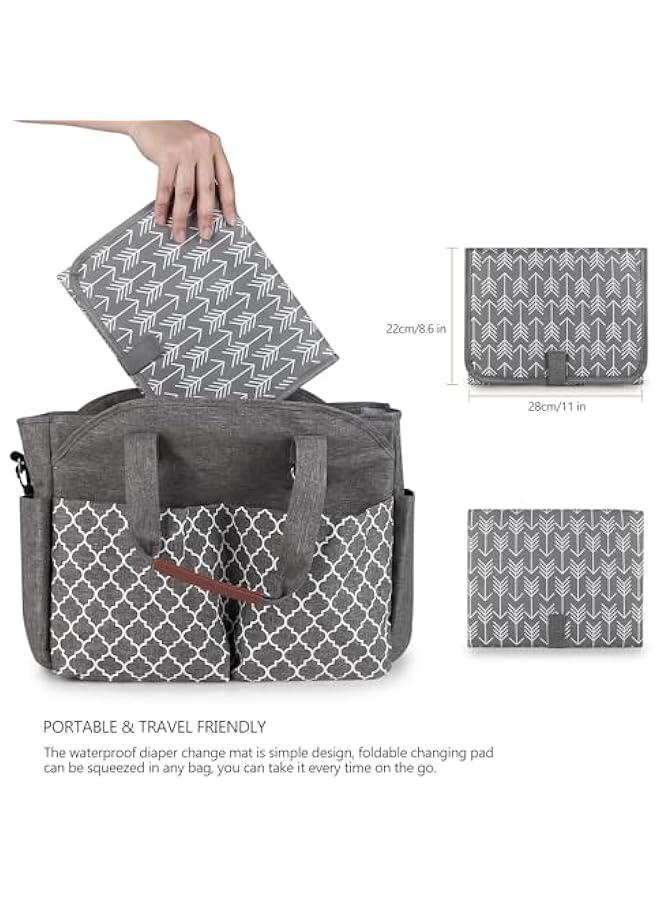 HOOKOR Baby Portable Changing Pad - Waterproof Compact Diaper Changing Mat with Built-in Pillow - Lightweight & Foldable Changing Station,Travel Diaper Change Mat for Baby,Easy to clean - Image 4