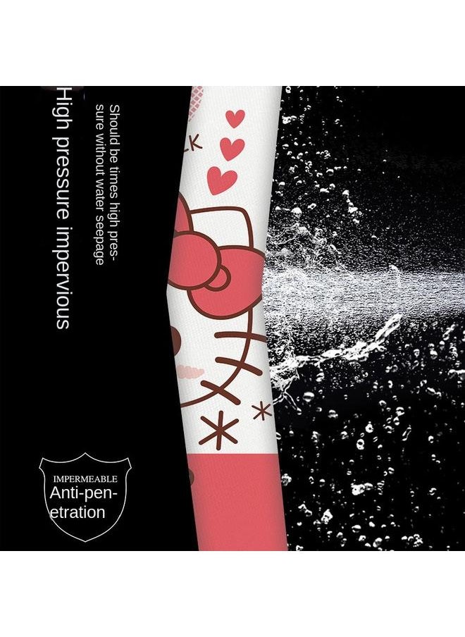 Bluejw - Japanese-style Cartoon Shower Curtain Hello Kitty Hello Kitty Waterproof Mildew-proof Dormitory Partition Curtain Hanging Curtain With Hook - Image 1