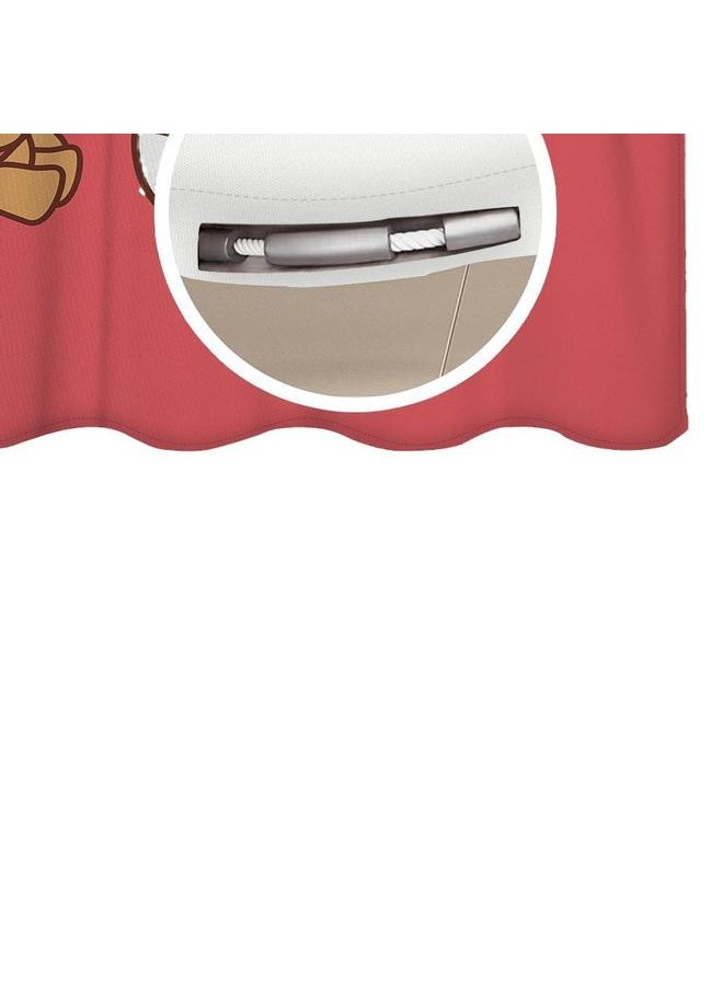 Bluejw - Japanese-style Cartoon Shower Curtain Hello Kitty Hello Kitty Waterproof Mildew-proof Dormitory Partition Curtain Hanging Curtain With Hook - Image 1
