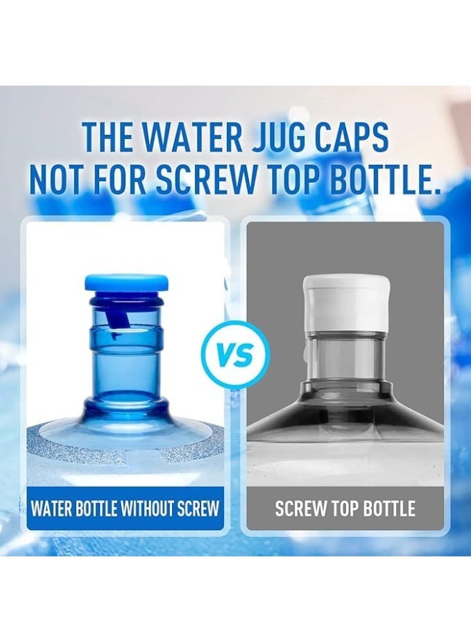 Reusable 55mm silicone water jug ​​lid, one-piece, spill-proof replacement lid, spill-proof cover, safe drinking dispenser for home, office, and outdoor use. - Image 2