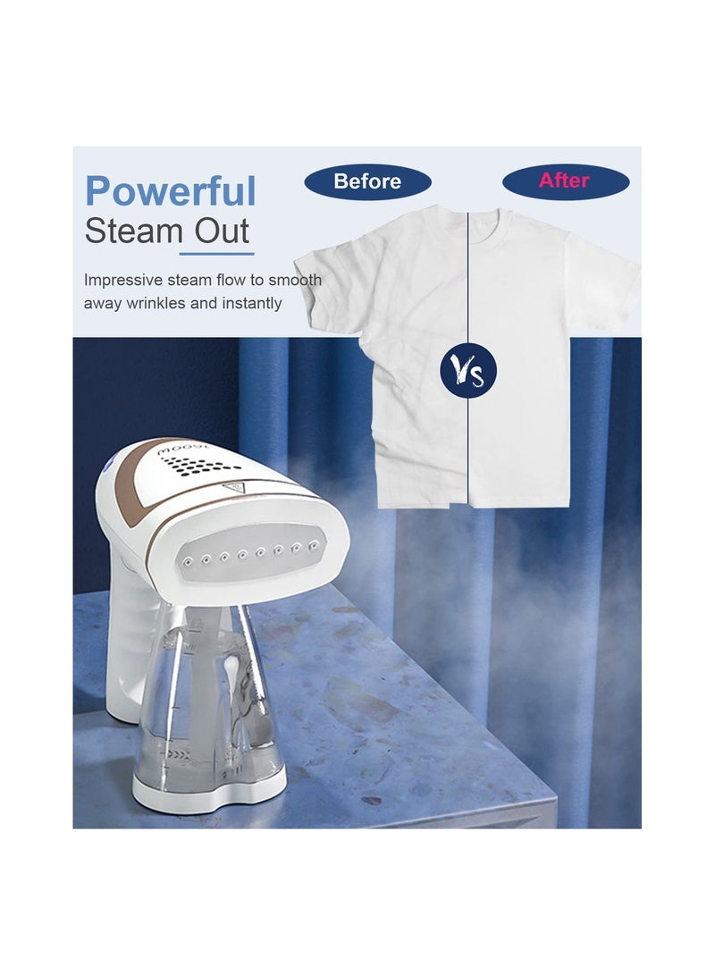 KASTWAVE بخار يدوي للملابس، بخار سفر قابل للطي، بخار محمول بسعة خزان ماء 250 مل، 1600 واط، بخار قوي متغلغل، للاستخدام في المنزل والمكتب والسفر - Image 2