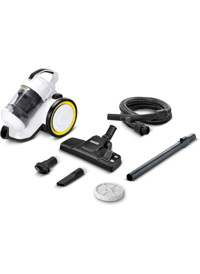 Kärcher Bagless Vacuum Cleaner, Powerful Suction for Home Cleaning, Compact & Lightweight Design, Ideal for Soft & Hard Surfaces, White - Image 4