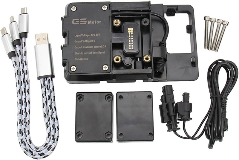 QASULER USB Mobile Phone Motorcycle Navigation Bracket - Image 1