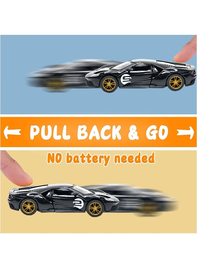 Kinsmart سيارة فورد جي تي هيريتاج إيديشن مصنوعة من سبائك المعادن بحجم 1:38 مع أبواب قابلة للفتح وإجراء سحب للخلف - Image 5