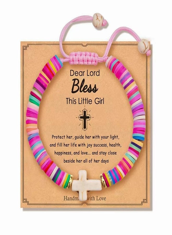 OVIFICEA Christening Gifts Cross Bracelet for Girl, First Communion Baptism Confirmation Gifts for Boys, Teen Girl Gift Trendy Stuff, Daughter, Granddaughter,Godchild,Niece,Sister - Image 1