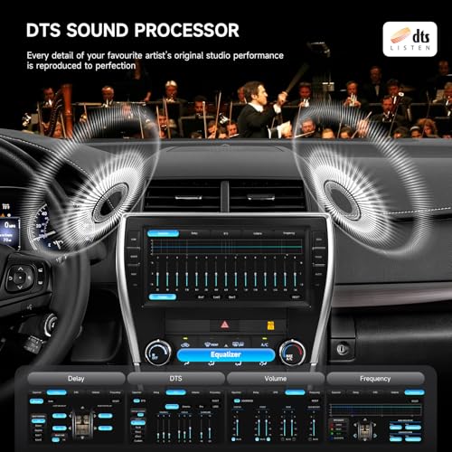 Dasaita Android 13 Car Stereo for Toyota Camry 2015 2016 2017, Support Wireless Carplay Android Auto, 5G WiFi, 4G LTE, 10.33" QLED Screen, 8+256GB Head Unit, G13 Radio Built in GPS, Bluetooth 5.0, DTS - Image 4