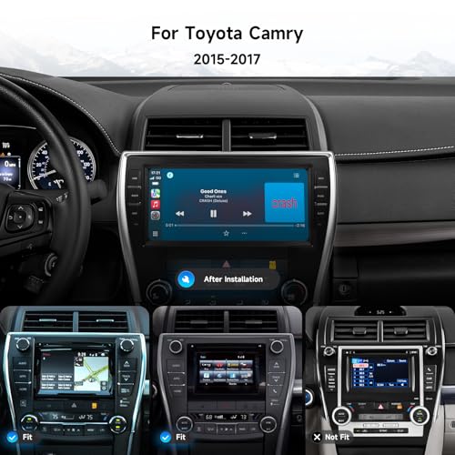 Dasaita Android 13 Car Stereo for Toyota Camry 2015 2016 2017, Support Wireless Carplay Android Auto, 5G WiFi, 4G LTE, 10.33" QLED Screen, 8+256GB Head Unit, G13 Radio Built in GPS, Bluetooth 5.0, DTS - Image 2