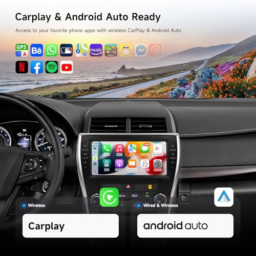 Dasaita Android 13 Car Stereo for Toyota Camry 2015 2016 2017, Support Wireless Carplay Android Auto, 5G WiFi, 4G LTE, 10.33" QLED Screen, 8+256GB Head Unit, G13 Radio Built in GPS, Bluetooth 5.0, DTS - Image 5