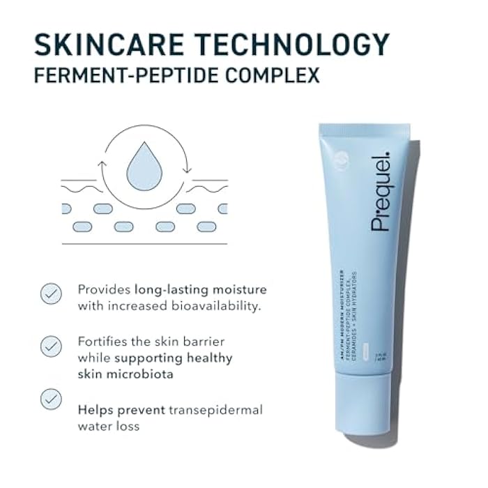 Prequel Skin AM/PM Modern Moisturizer – Hydrating Face Cream with Peptides, Ceramides & Glycerin for Dry, Sensitive, or Combination Skin – Non-Greasy Moisturizer for Barrier Support - Image 4