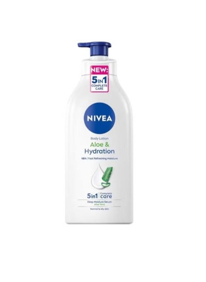 Nivea Aloe And Hydration Body Lotion With Aloe Vera Normal To Dry Skin 625 ml