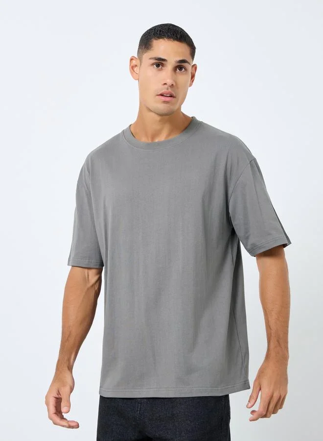 Styli Styli Men Oversized StreetWear Back Graphic T-Shirt