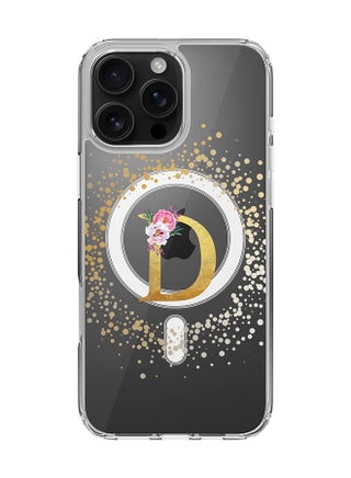 Custom Monogram Floral - D  (Clear )