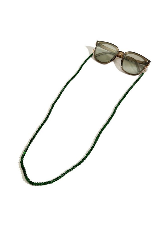 ديكر سلسلة نظارات نسائية مصنوعة من الخرز لتثبيت النظارة على الرقبة وقلادة زجاجية للقراءة (أخضر) - Image 5