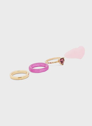 مجموعة من 4 خواتم