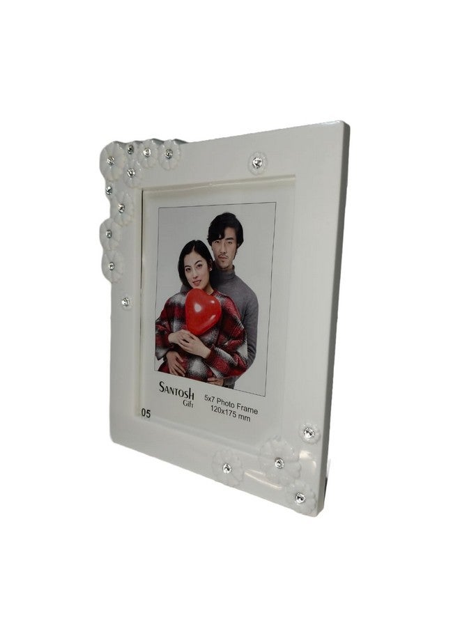 Photo Frame Wall Decor MR and MRS Images | Photo Frame for Couple Gifts Table Top Desk, Birthday, Wedding & Return Gift - White | set of 1 |(Size:5x7 Inch). - Image 1