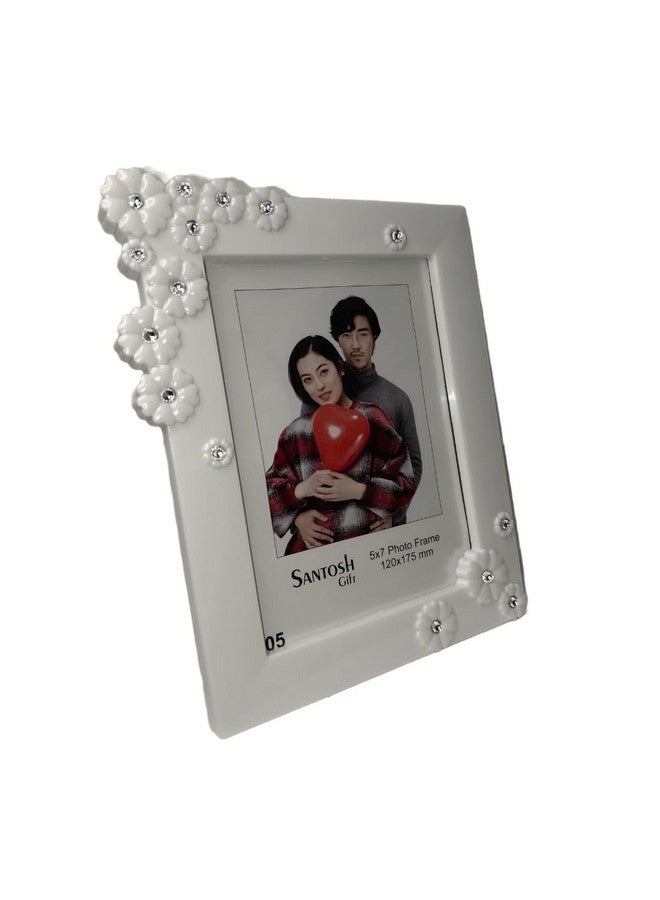 Photo Frame Wall Decor MR and MRS Images | Photo Frame for Couple Gifts Table Top Desk, Birthday, Wedding & Return Gift - White | set of 1 |(Size:5x7 Inch). - Image 2