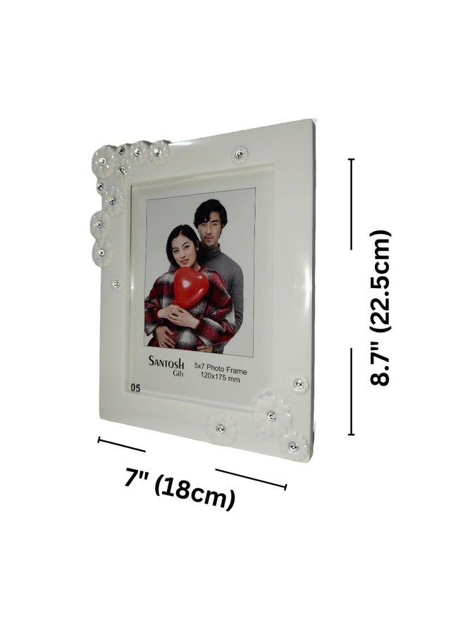 Photo Frame Wall Decor MR and MRS Images | Photo Frame for Couple Gifts Table Top Desk, Birthday, Wedding & Return Gift - White | set of 1 |(Size:5x7 Inch). - Image 3