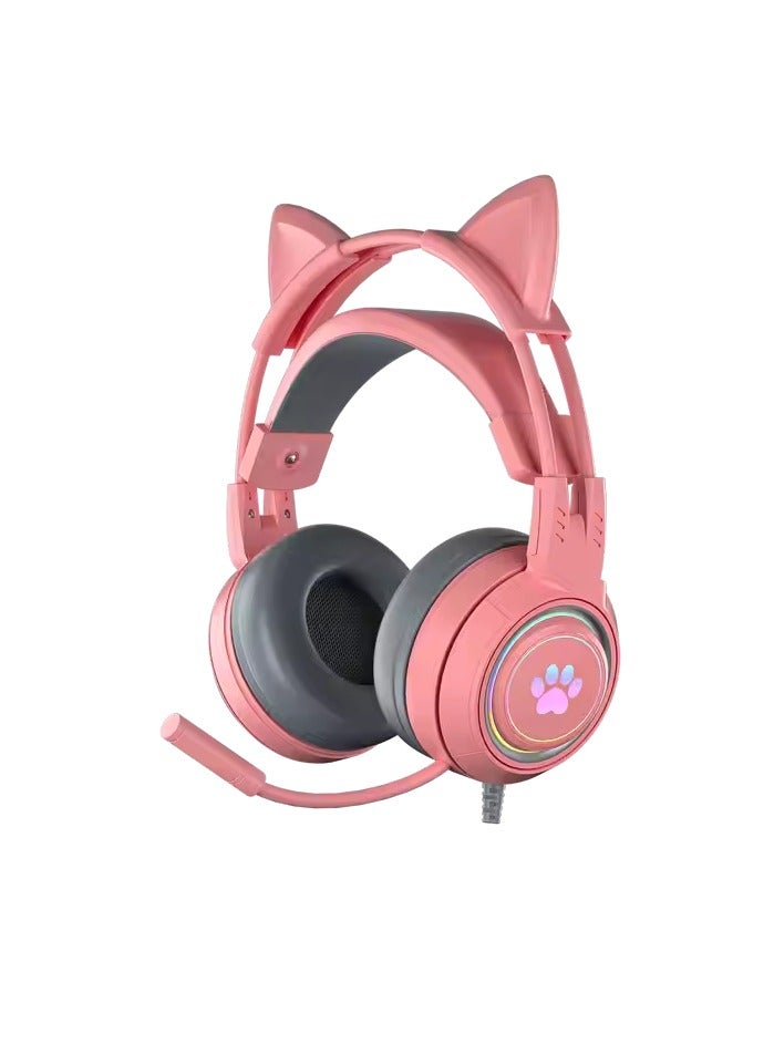 SY-G25 Cute Cat Ear On Ear Headphones - Image 1
