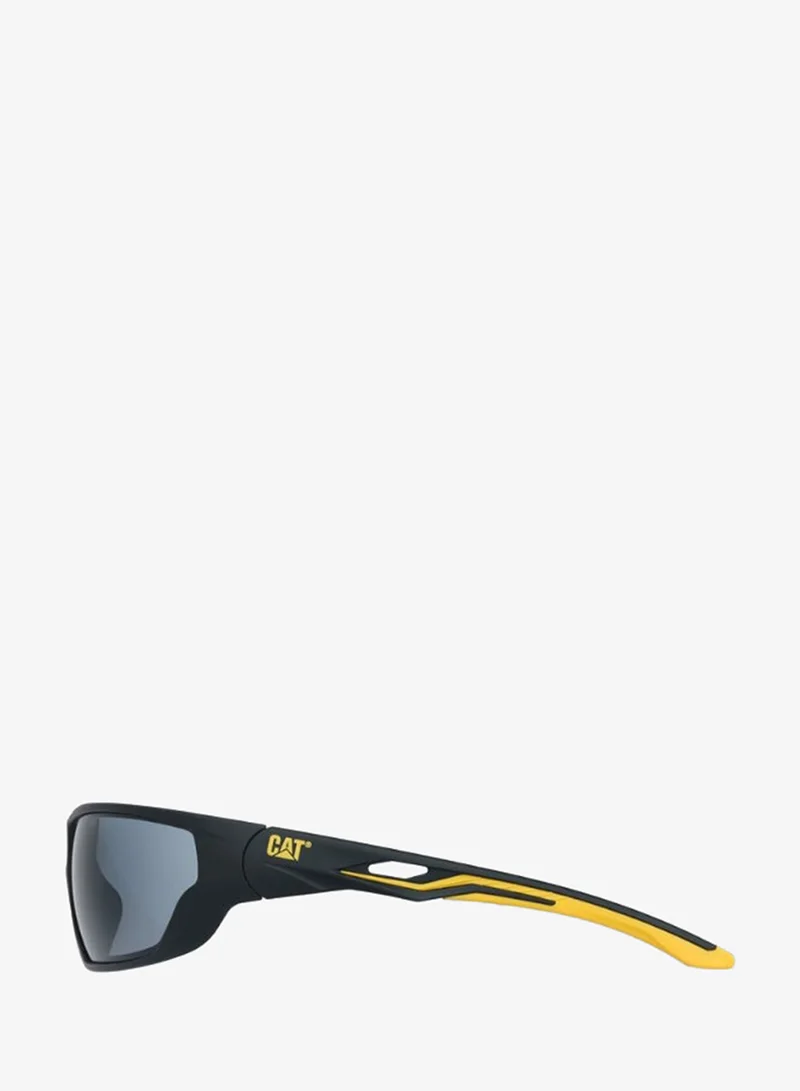 Caterpillar CAT CTSF‑OVERHAUL Men’s Oversized TR90 Sunglasses – 74mm Shield Frame – Rubber Grip Temples – Polarized Look