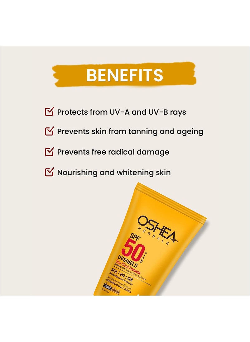 Oshea Herbals UVShield Sun Block Formula SPF 50 120ml