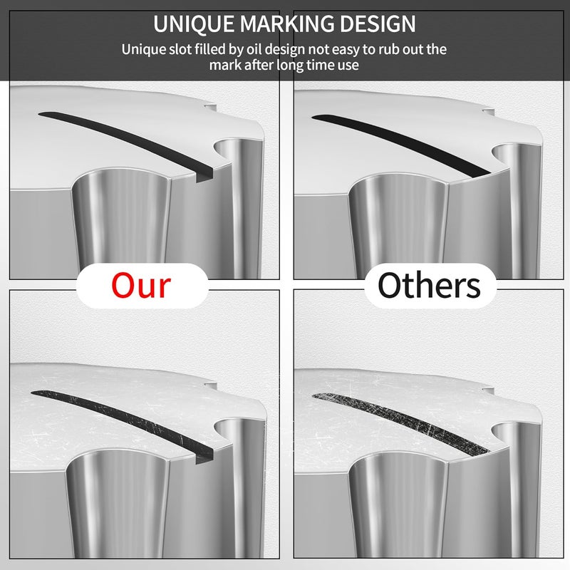 DAIERTEK Metal Guitar Pedal Knob 1/4" Shaft Potentiometer Knob Silver Amplifier Control Knob with Set Screw Replacement for Electric Guitar Effect Pedal -6pcs - Image 5