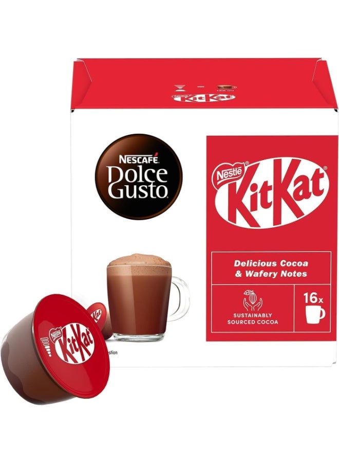 Nescafe Dolce Gusto KitKat 16 Coffee Capsules 256grams Single - Image 2