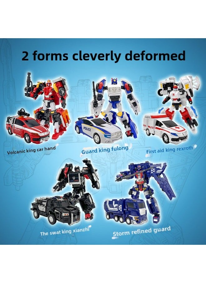Generic - Kabao Car God Reload Return Fire King Driver Elite Edition Children's Classic Transforming Robot Boy Toy-Color:Elite Edition 4 Fit ] - Image 1