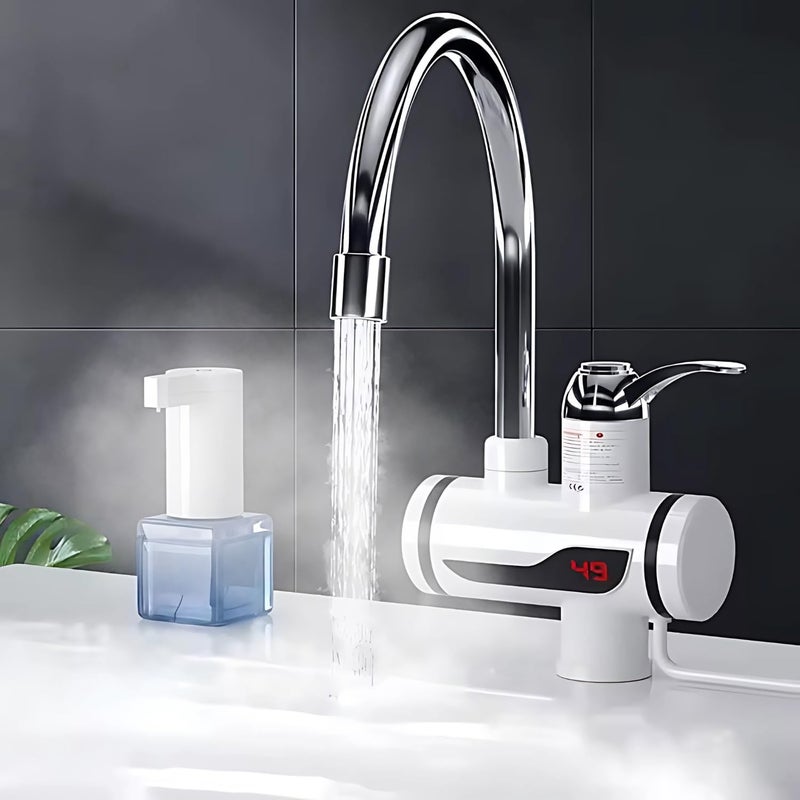 Drumstone [𝟏𝟓 𝐘𝐄𝐀𝐑𝐒 𝐖𝐀𝐑𝐑𝐀𝐍𝐓𝐘] Instant Tap Water Heater/Geyser for Kitchen, Bathroom, Office, Restaurants, Labs, Clinics, Saloon, LED Electric Head Water Heaters Body - Image 1