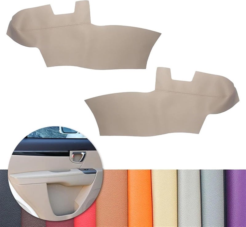 QASULER Car Interior Door Handle Leather Cover - Image 4
