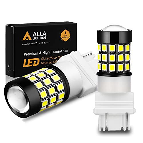 Alla Lighting T25 3156 3157 LED Turn Signal Backup Reverse Brake Tail Lights Super Bright 2835SMDs White