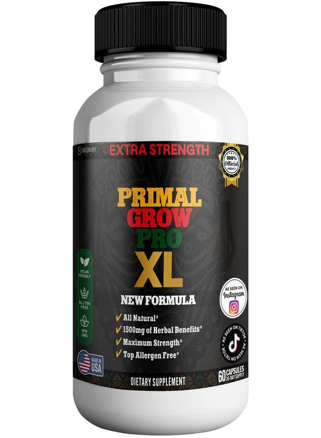 GREENVIFY Primal Grow Pro Extra Strength Maca Root Complex, 1500mg, 60 Capsules, Vegan, Gluten Free, Non-GMO (1) - Image 1