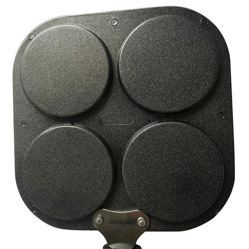 DBY Pancake Pan 4Cup Mold Blini Pan Silver Dollar Breakfast Pan Mini Pancake Maker Fried Egg Cooker Pancake Griddle Plett Pan Breakfast Maker Non Stick Egg Cooker Pan  - Image 5
