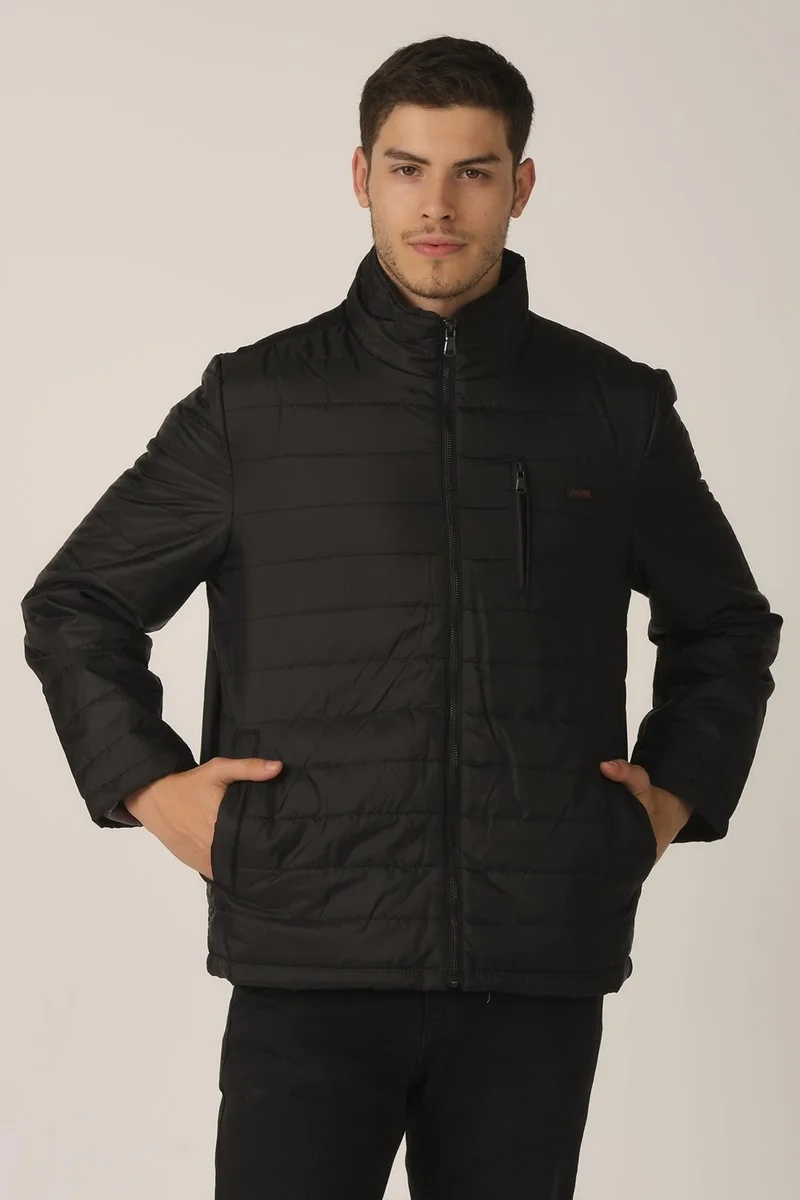 الكسندر جاردي Stand Collar Quilted Coat (E19-78001)
