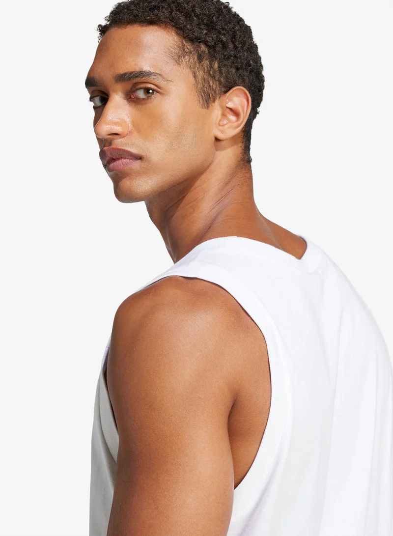 Adidas  Essentials Small Logo Tank Top for Men | Best Price UAE