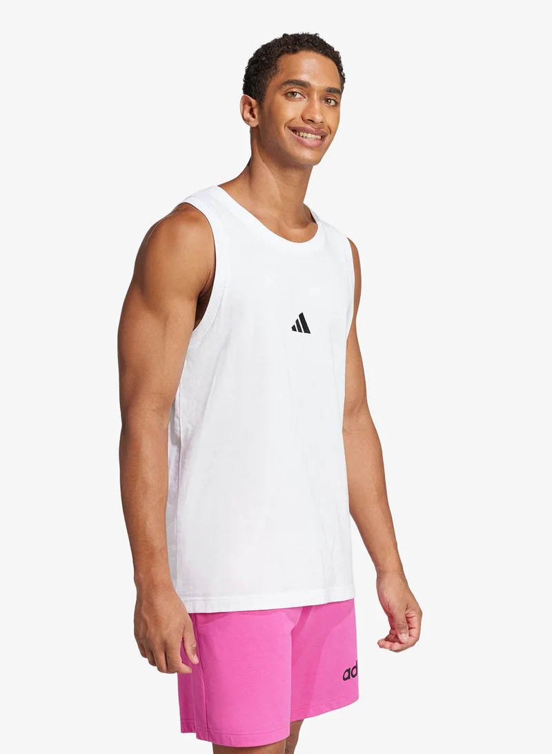 Adidas  Essentials Small Logo Tank Top for Men | Best Price UAE