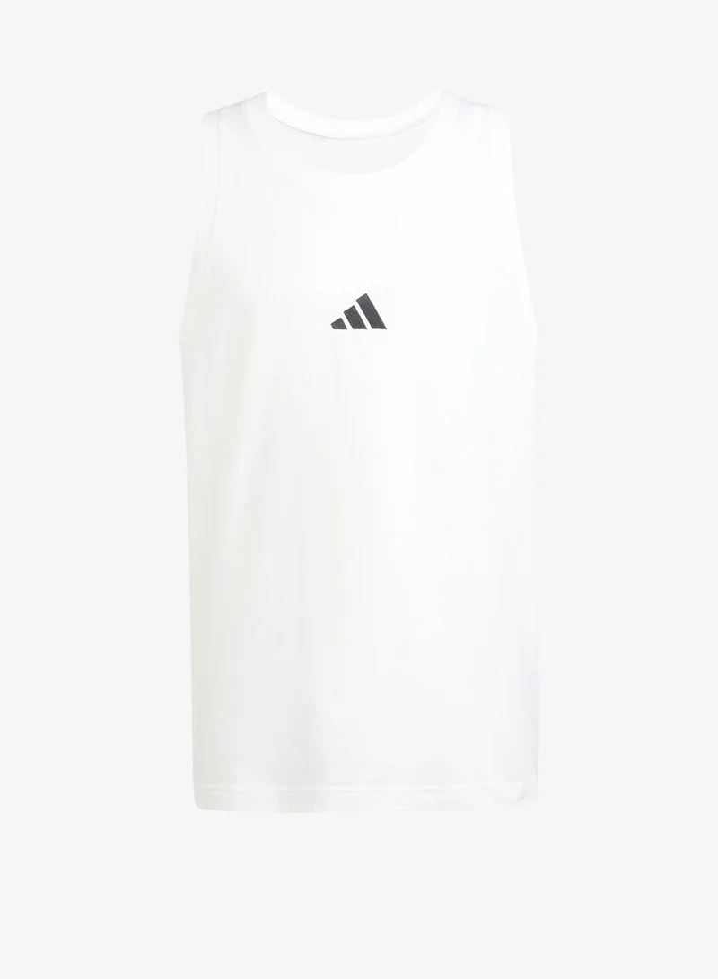Adidas  Essentials Small Logo Tank Top for Men | Best Price UAE