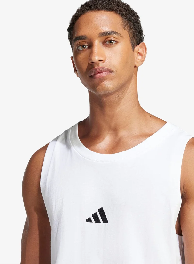 Adidas  Essentials Small Logo Tank Top for Men | Best Price UAE