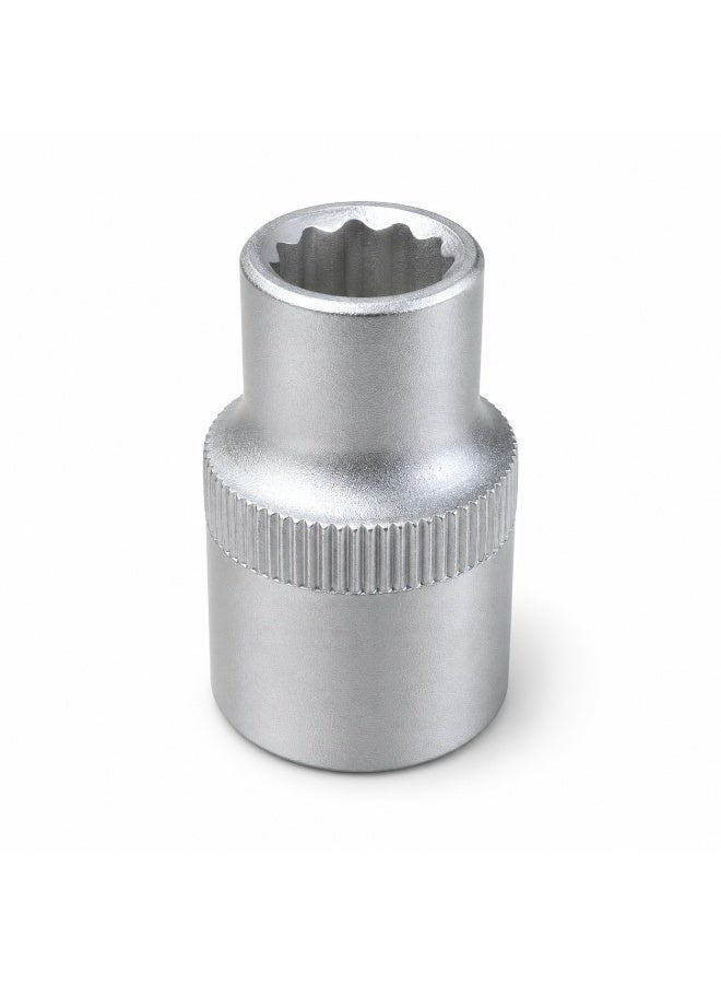 10mm 12 Point Small Socket Wrench, 1/2 Inch Square Drive Chrome Vanadium Steel CR-V Socket for Ratchet, Breaker Bar, Automotive Repair and Workshop Use - Image 1