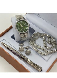 A unique men's watch gift set of 4 pieces (a wristwatch with a pen, a cup of tea, and a prayer bead) - pzsku/Z284DDFDD086026C1D22CZ/45/_/1693768644/23953fb7-e0d3-4672-8a45-fe95c13397d5