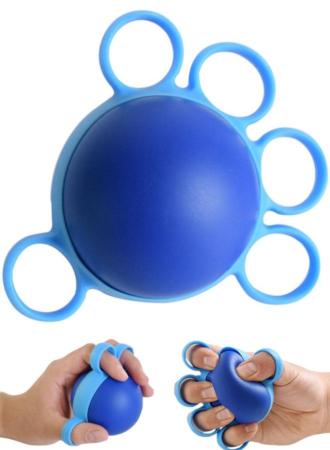 Dominy 2Pack Hand Therapy Squeeze Exercise Stress Ball - Grip Strengthening, Improve Flexibility, for Arthritis Carpal Tunnel Exercise Guitar Rock Climbing Stress Reduction Finger Strengtheners  - Image 1
