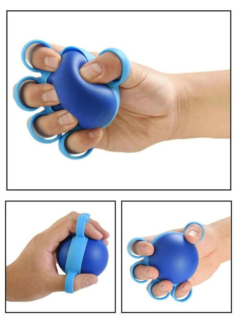 Dominy 2Pack Hand Therapy Squeeze Exercise Stress Ball - Grip Strengthening, Improve Flexibility, for Arthritis Carpal Tunnel Exercise Guitar Rock Climbing Stress Reduction Finger Strengtheners  - Image 3