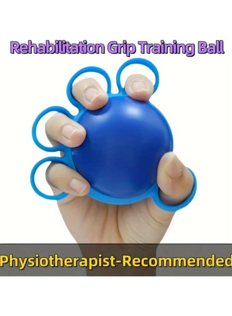 Dominy 2Pack Hand Therapy Squeeze Exercise Stress Ball - Grip Strengthening, Improve Flexibility, for Arthritis Carpal Tunnel Exercise Guitar Rock Climbing Stress Reduction Finger Strengtheners  - Image 5