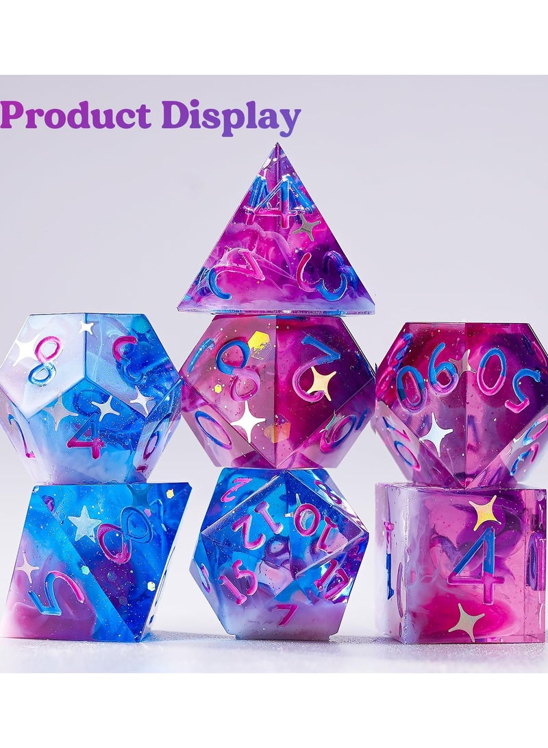 SOLARAE Dice Molds for Resin, Integrated DND Dice Resin Mold with 7 Standard Polyhedral Sharp Edge Dice Cavities, Easy to Making Silicone Molds for Epoxy Resin, DIY Dices Making,Level Up Your Tabletop Gaming - Image 4
